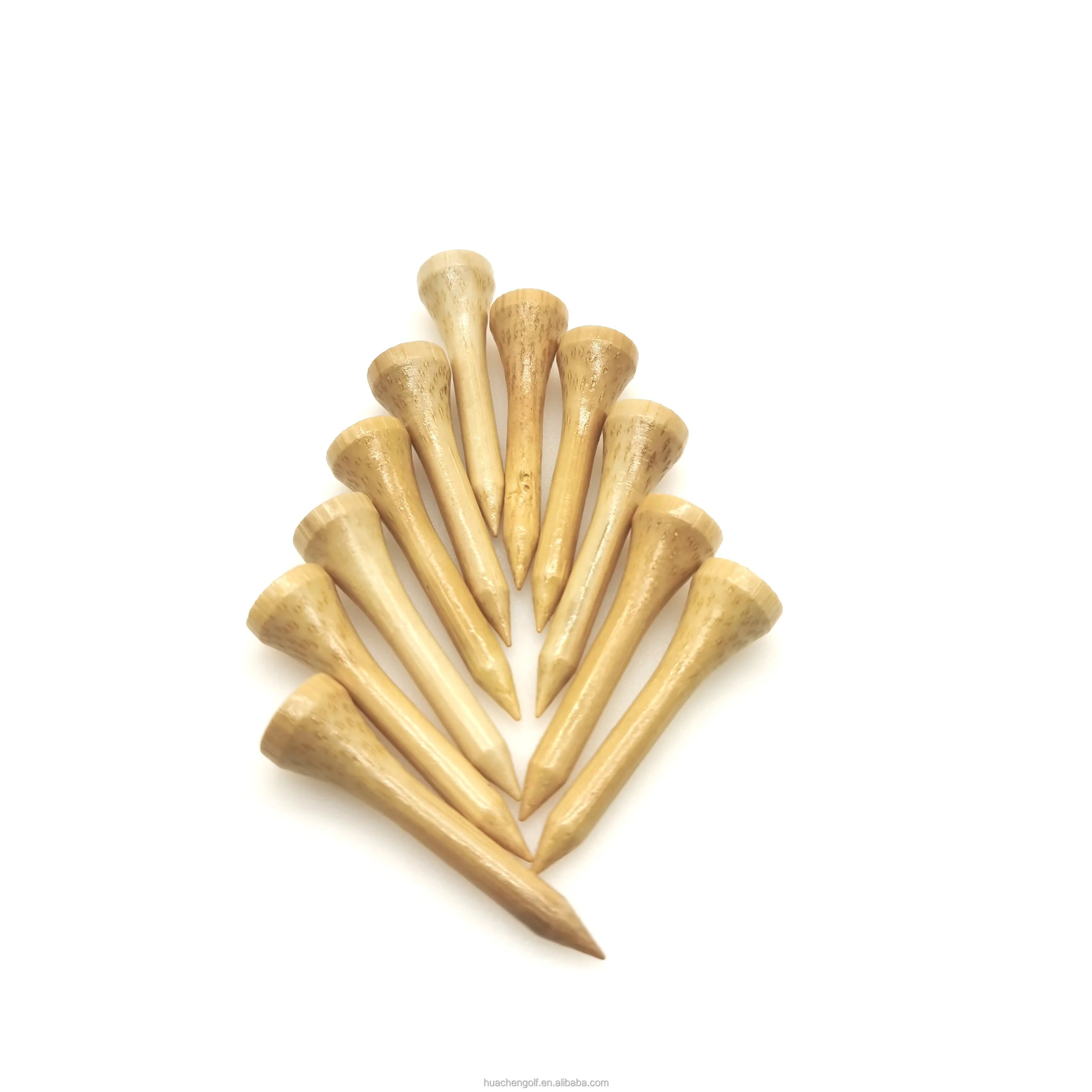 Natural Bamboo Golf Tees Assorted sizes in Plain