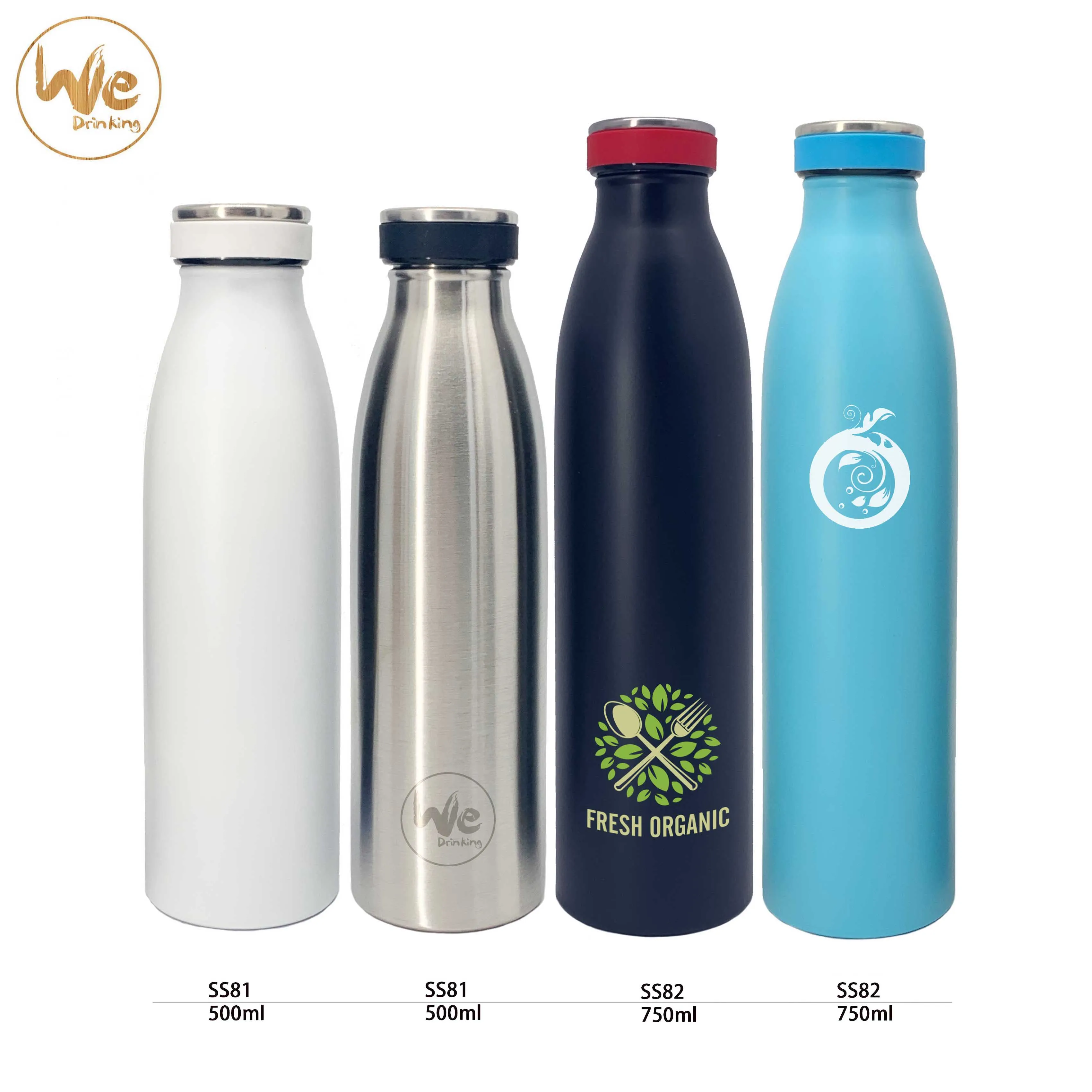 
500ML/17OZ In Stock Double Wall electroplate shiny Stainless Steel cola shaped Vacuum Insulated bottle thermos 