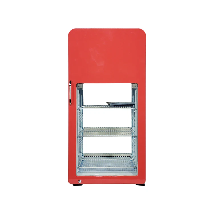 Meisda SC68GS 68L Small Beverage Cold Drink Display Cooler With Four Sides Glass Door