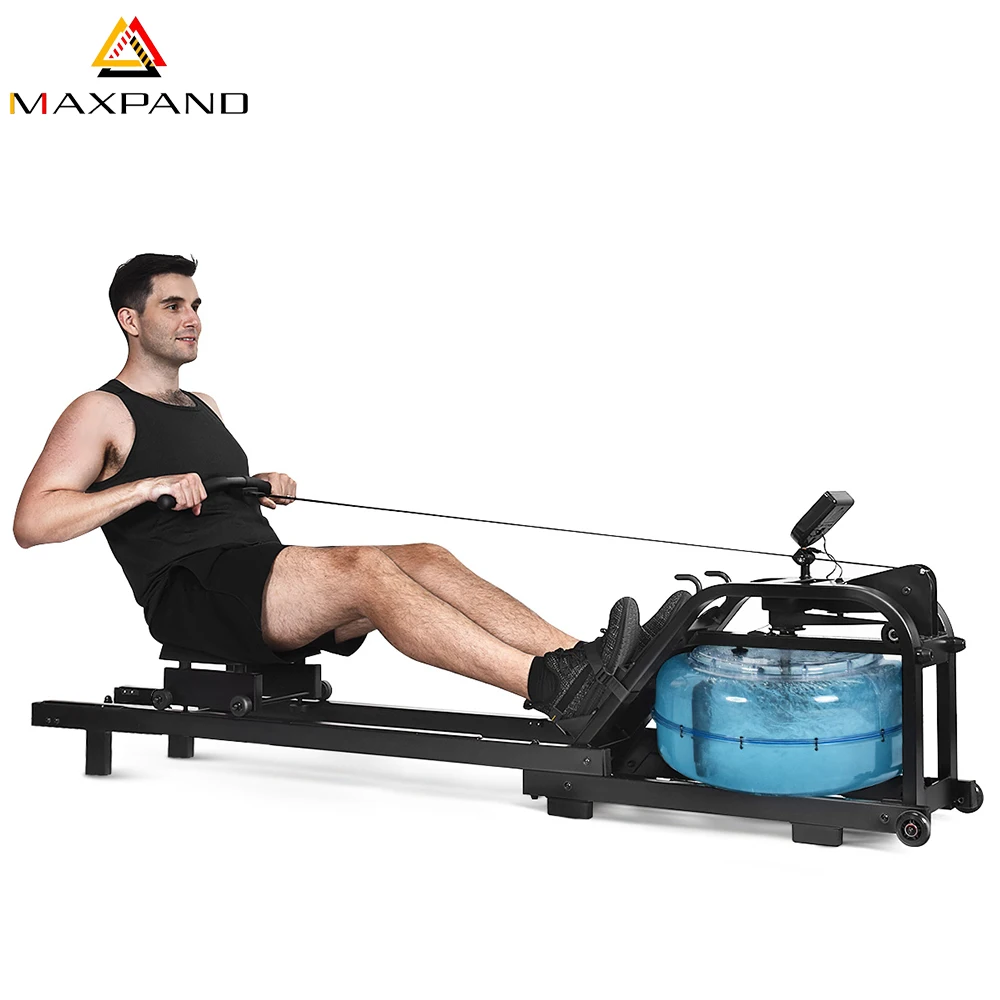 
New Model Indoor Gym Fitness Equipment Home Water Rower Rowing Machine with Monitor 