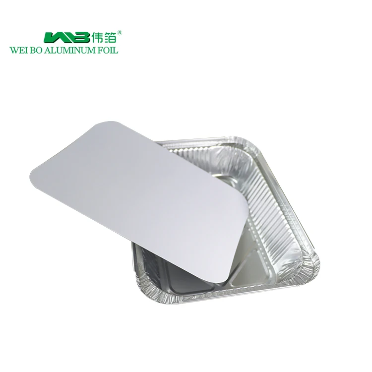 High Temperature Resistant Aluminum Foil Barbecue Tray Takeaway Food Container Rectangle Grill Tin Foil Pans