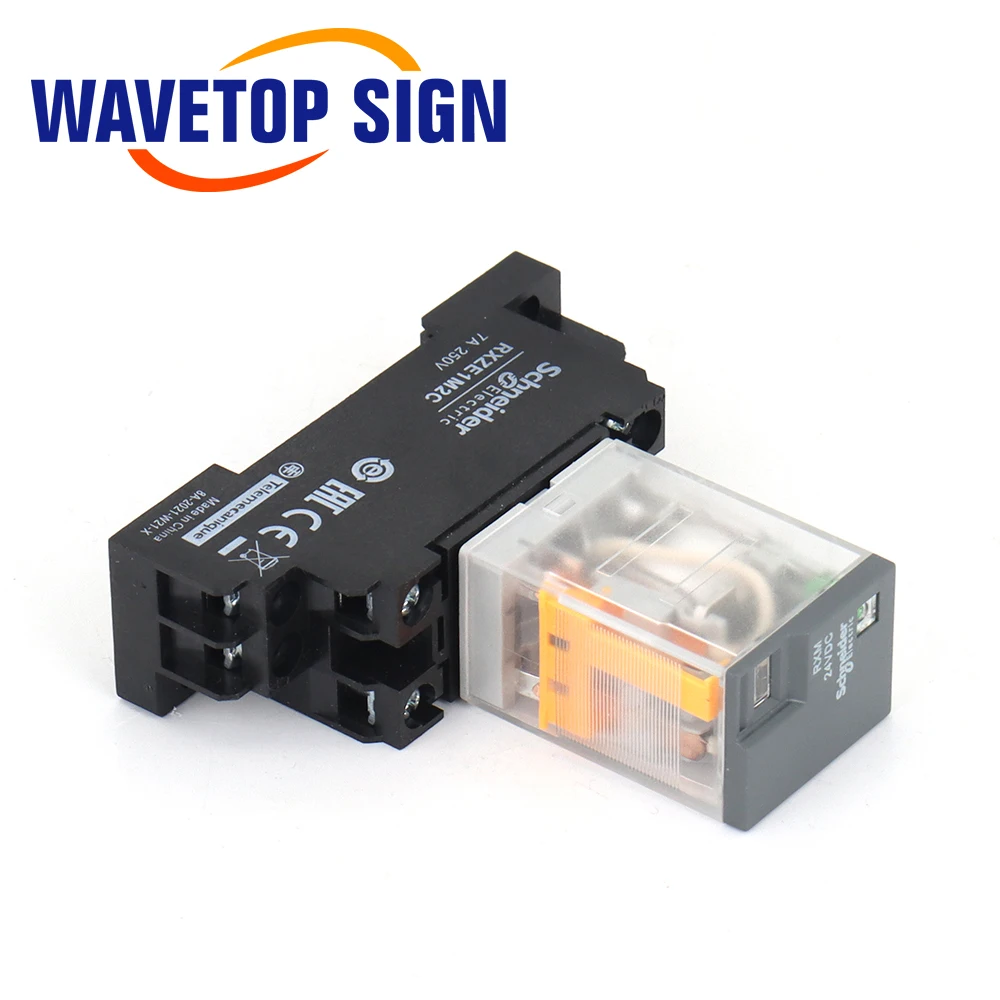 WaveTopSign Pneumatic Solenoid Value Relay 6mm Fittings Ultimate Air Assiast Set For CO2 Laser Cutting And Engraving Machine