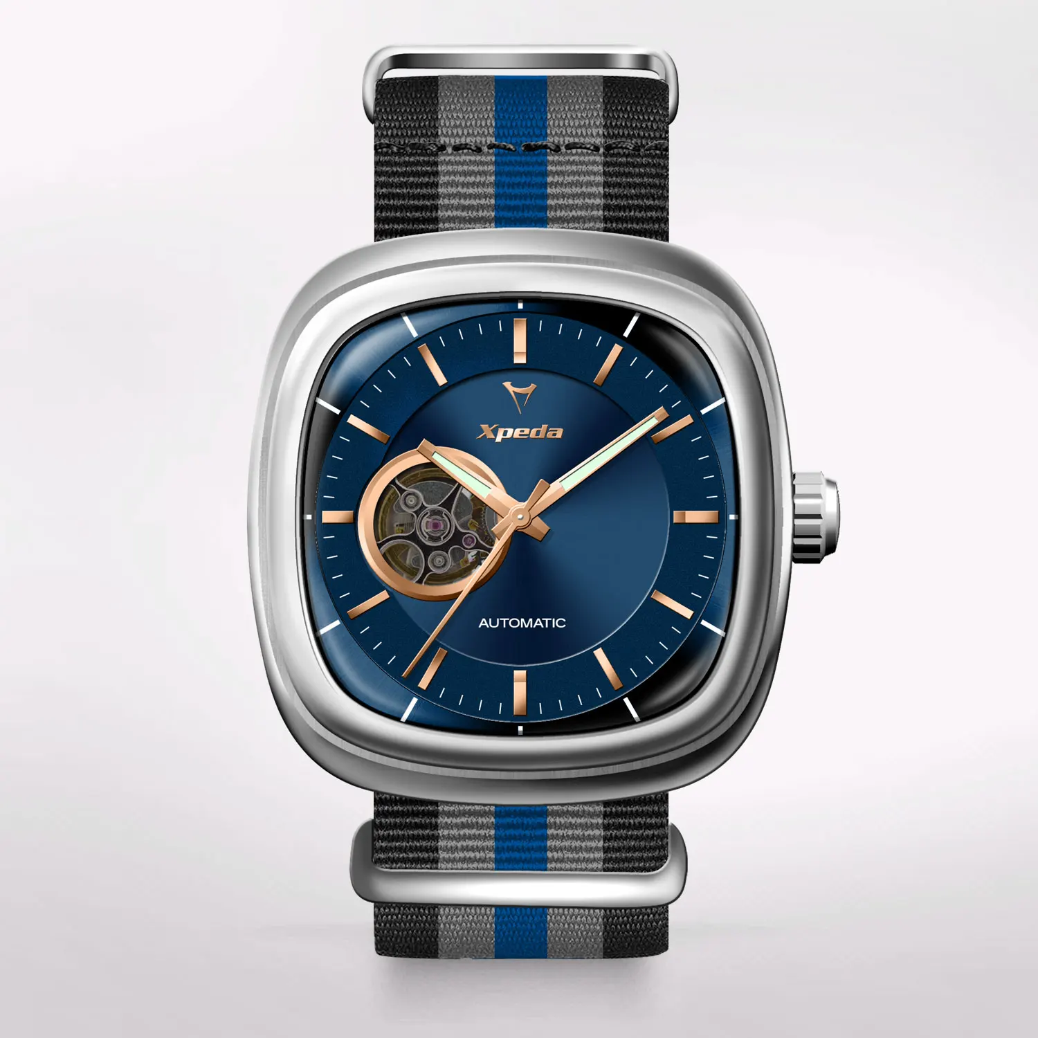 TIMEBOX TC882H1 custom luxury stainless steel automatic mechanical skeleton japan citizen seiko swiss eta movement watch for men