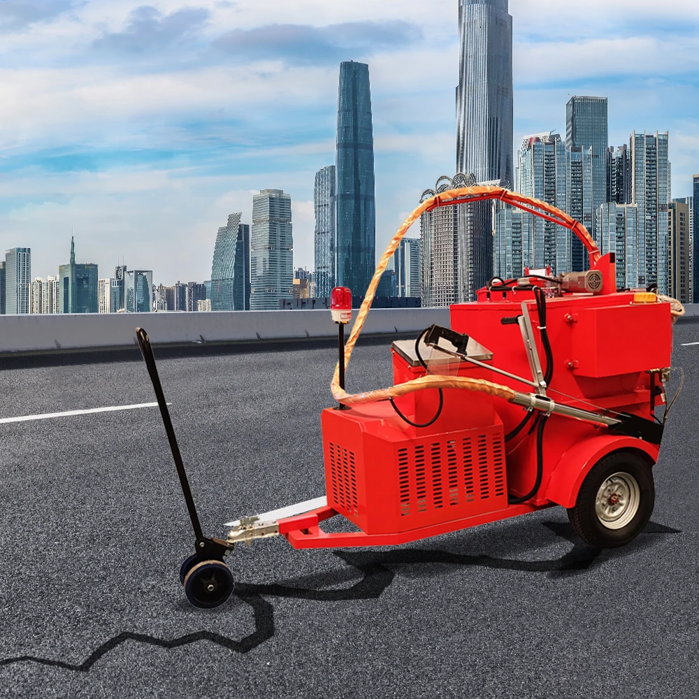 New Walk Behind Asphalt Pavement Grouting Machine With Small Hand Push Asphalt Crack Sealing Asphalt Sewing Machine