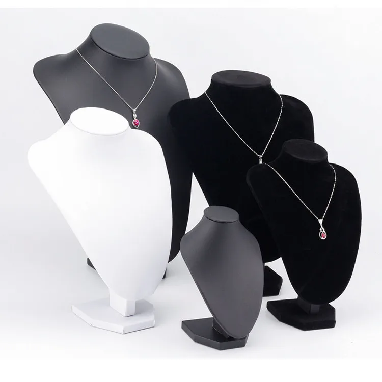 Large Necklace Display Stand Classical Black Necklace Mannequin Display Stand Necklace Stand Jewellery Display Bust