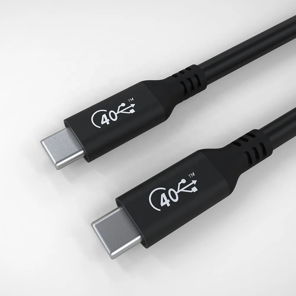 Полнофункциональный кабель для передачи данных USB4 Gen3 коаксиальный 100 Вт 5K @ 60 Гц быстрая зарядка 40 Гбит/с совместим с Thunderbolt