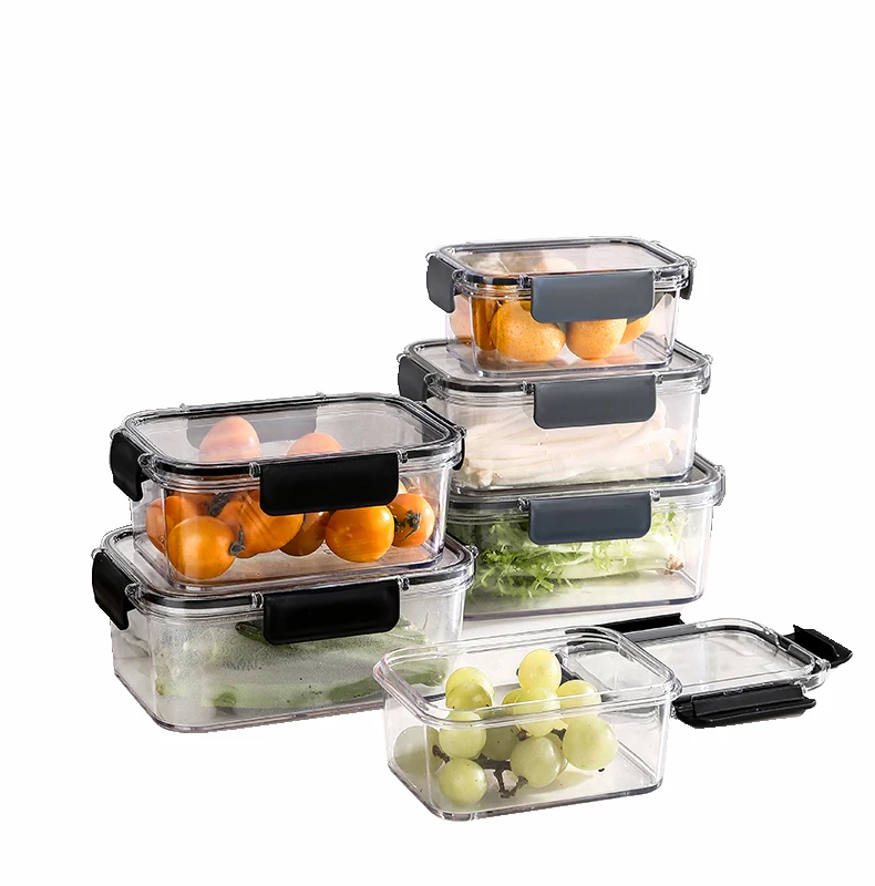 Герметичный контейнер для хранения пищевых продуктов, кухонный ящик для хранения свежести, кухонные аксессуары для кемпинга, современные инъекции