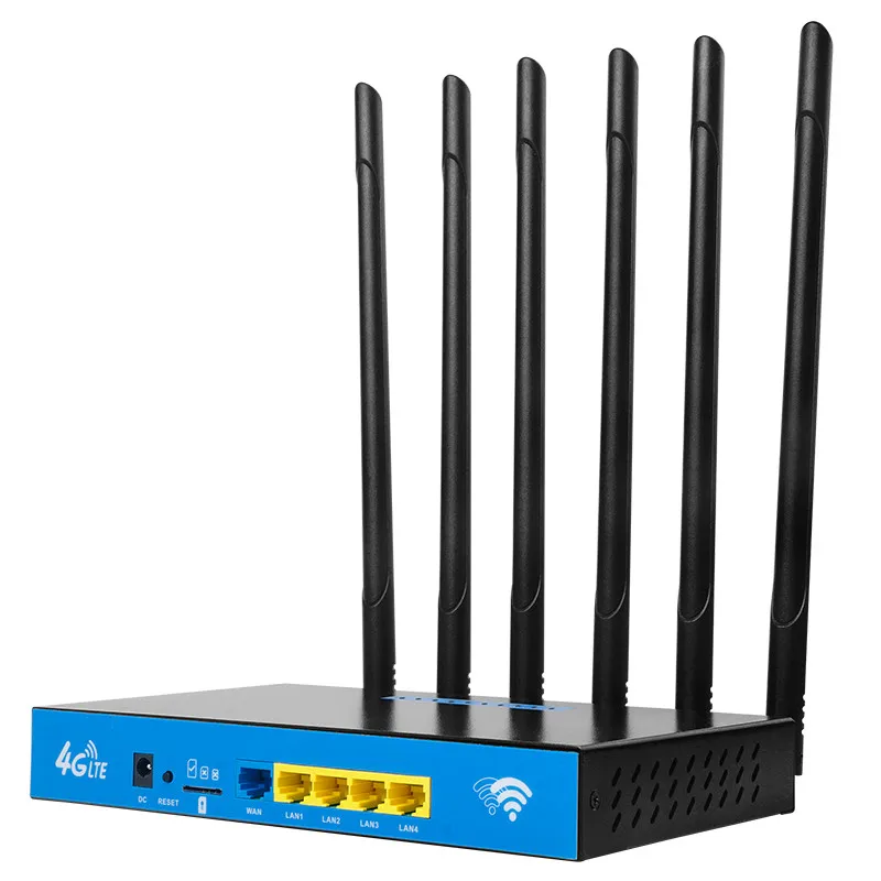 1200 Мбит/с антенны 6 высокая скорость 2,4 г 5,8 Крытый беспроводной Wi Fi маршрутизатор 4 аппарат не привязан к оператору сотовой связи cpe dual band проводной сети со слотом для sim карты (1600449052712)