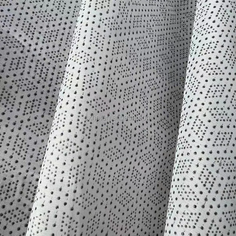 Cheap price 70gsm tropical dot polyester nonslip fabric for mattress home textile