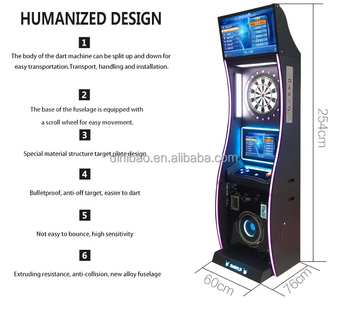 Игровой автомат для игры в дартс помещении с монетоприемным управлением электронный дротик Игрового Центра
