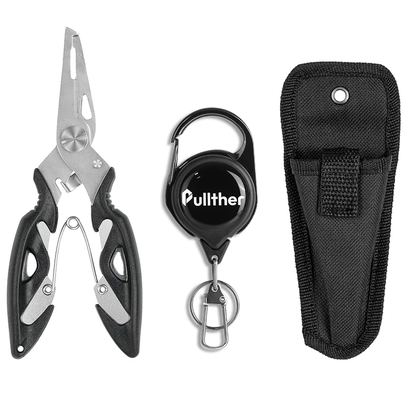 Pullther high-quality aluminum alloy color open-loop fishing pliers, multifunctional fishing gear tools, fishing stuff
