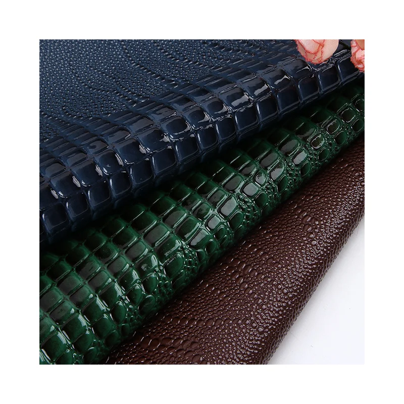 Grainy crocodile pattern synthetic leather product for handbag belt wallet stationery decorating