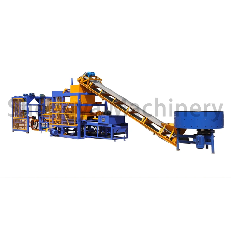 China shengya QT4-15D fully automatic block maker solid cement brick making machinery for sale