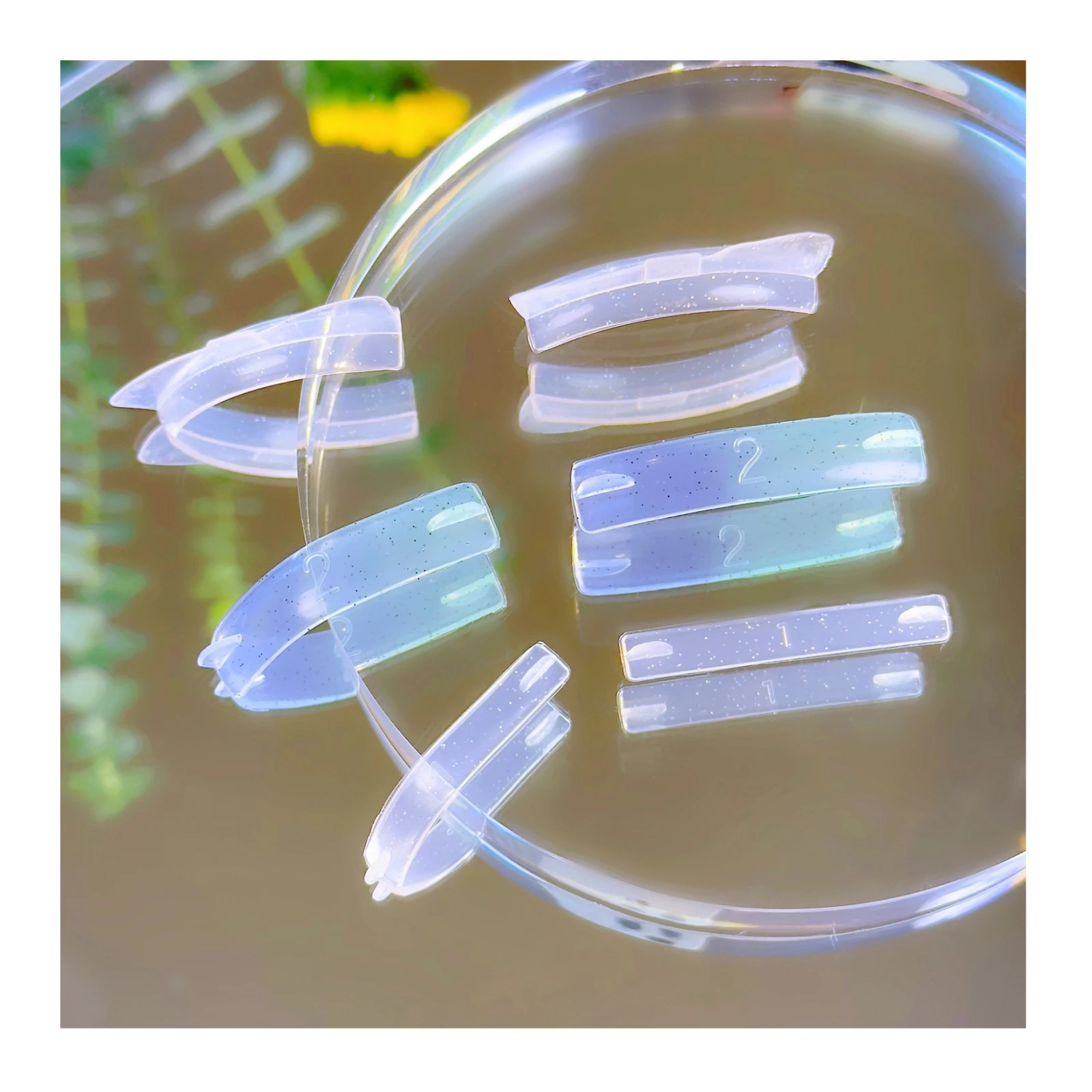 Silicone Ribbon String For Lash Lift Japanese Lash Style Band Mix Size Mia Shield cover Self sticky Lash Shade Perm Compensators