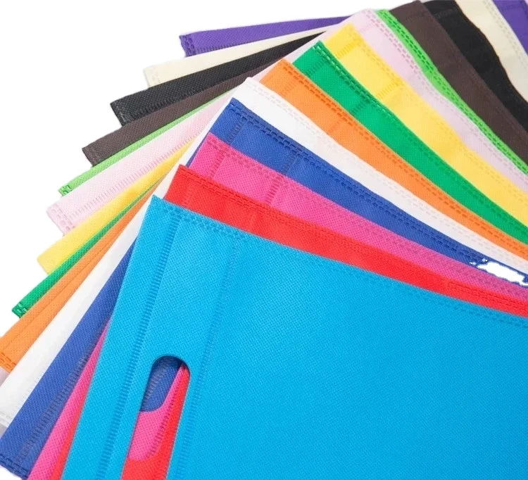 High Quality China Factory Wholesale Colorful Nonwoven Fabric Bag Spunbond Shopping Bag  Non Woven Bag Material Cloth