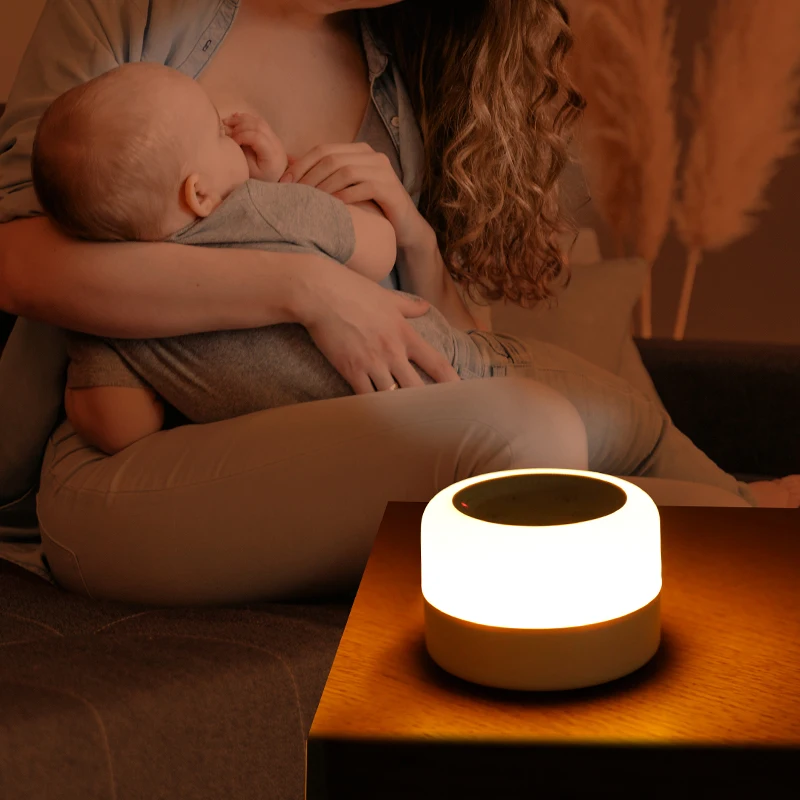 New Arrival Portable Baby White Noise Sound Machine Portable Baby Sleep Aid Sound Machine Night Light with Timer