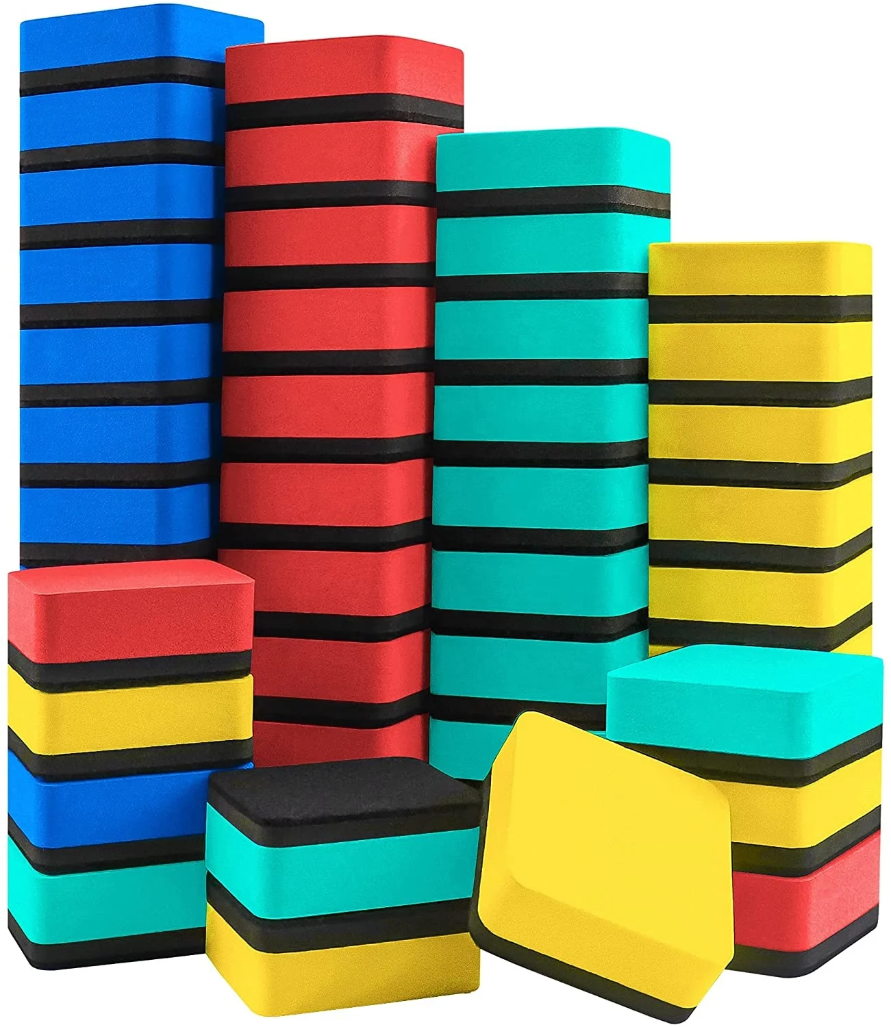 2 x 2 Inch sponge material dry erase lapboard whiteboard magnetic eraser