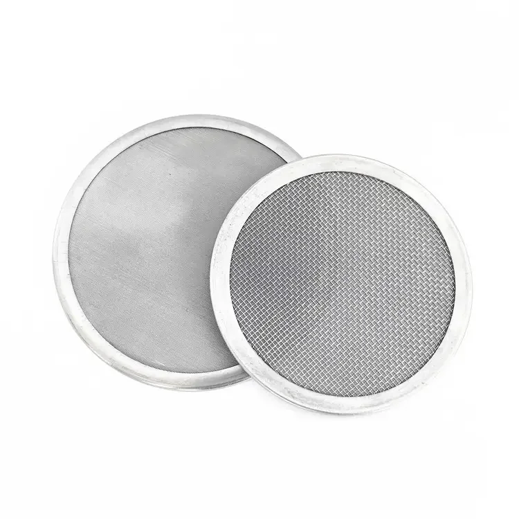 10 15 20 50 76 80 100 200 micron round stainless steel screen filter mesh disc