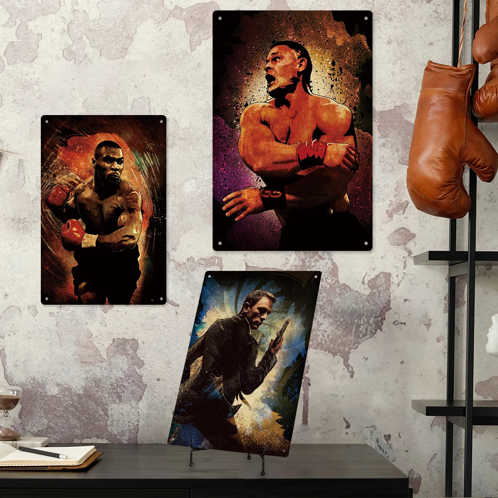 Fantasy Game Character Tribute Game Metal Plate Printing Tin Sign Boxing Vintage Metal Sign Home Man Cave Decor