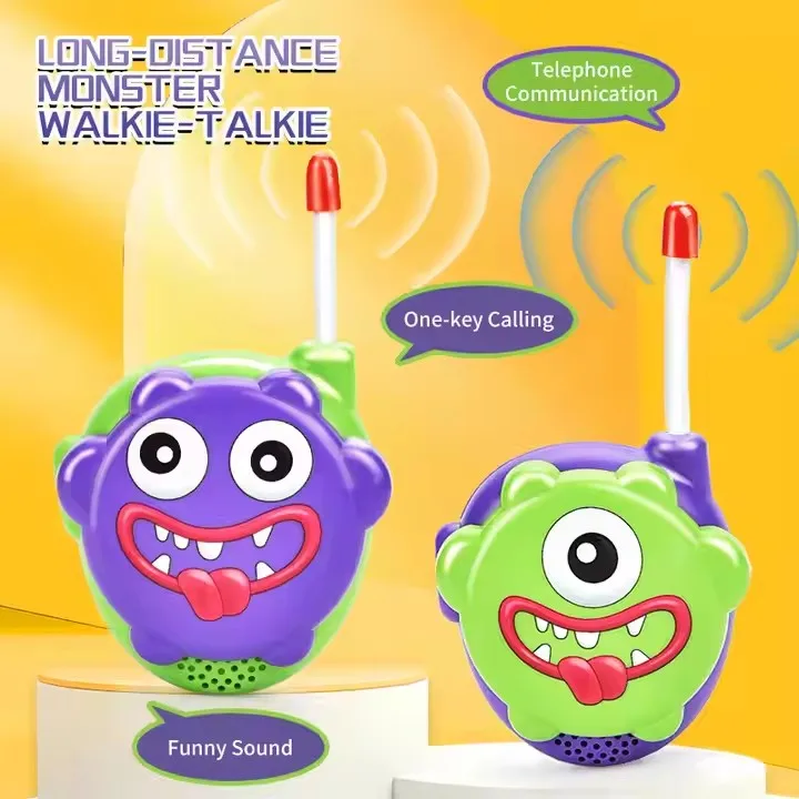 Little Monster Walkie Talkie 500 Meter Large Range Handheld Wireless Electric Interphone Outdoor Indoor Educational Toy For Kids