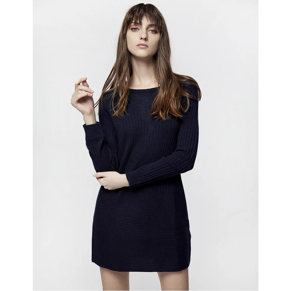 2022 new Fashion Korean Style Women Sweater Slim fit pullovers solid colors ladies sweater dress