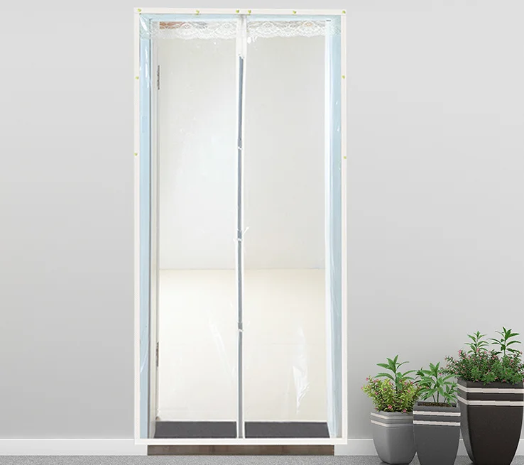 Magnetic Thermal Insulated Door Curtain for Air Conditioner Heater Room Kitchen Warm