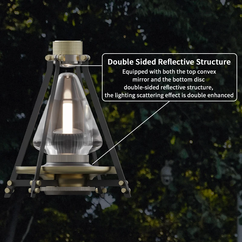 Retro Creative Ambiance light USB charging touch control night light Outdoor camping interior decoration led light