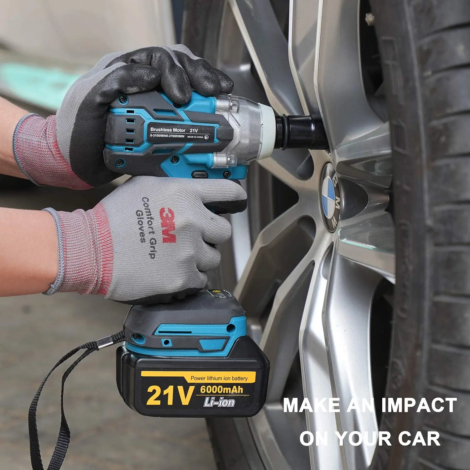 New Model21V 320N.m Lithium Battery Brushless Electric Impact Driver Wrench Machine