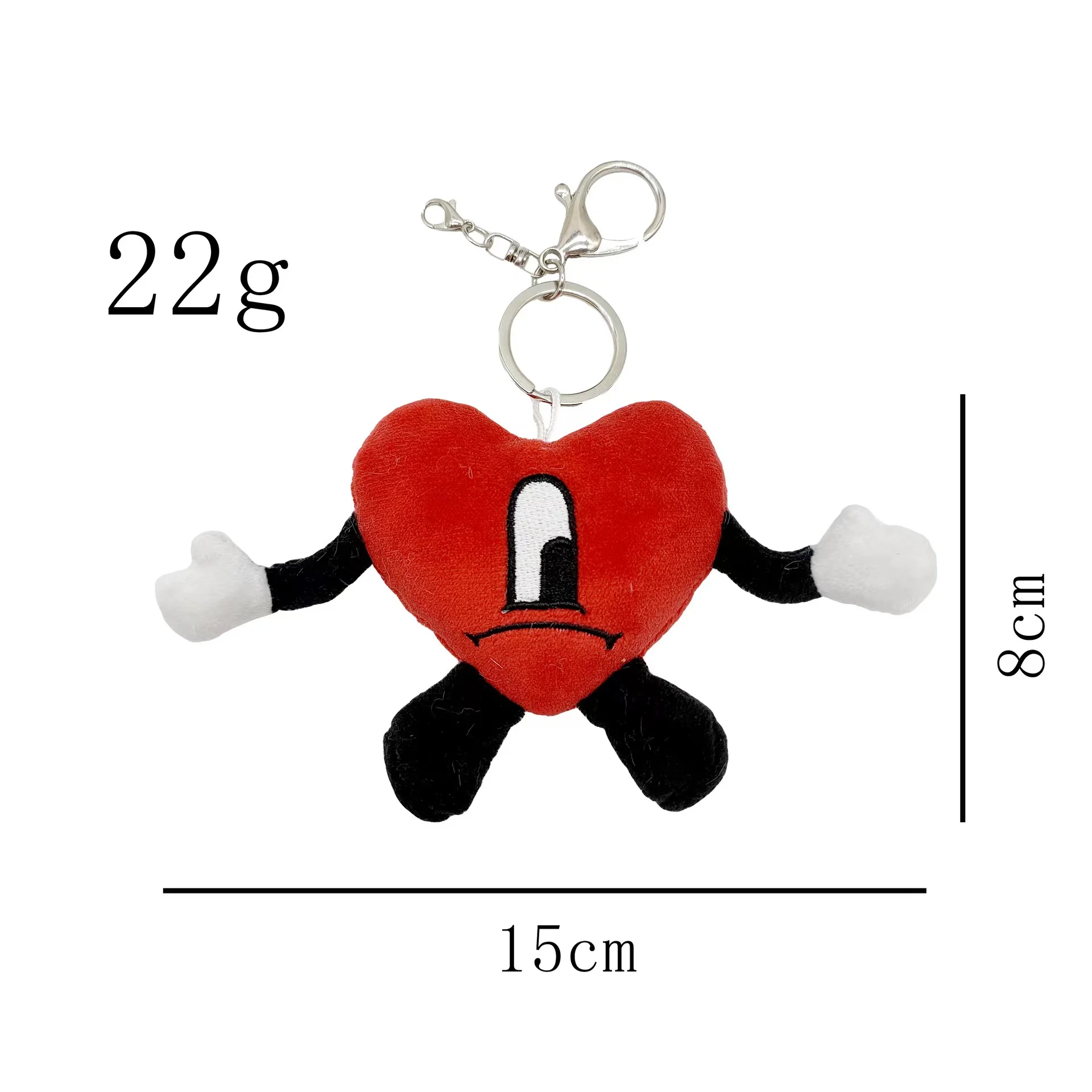 New Arrival Hot Fashional New designs Bad Bunny Un verano sin ti toy pluses with hat Red Heart Pillow