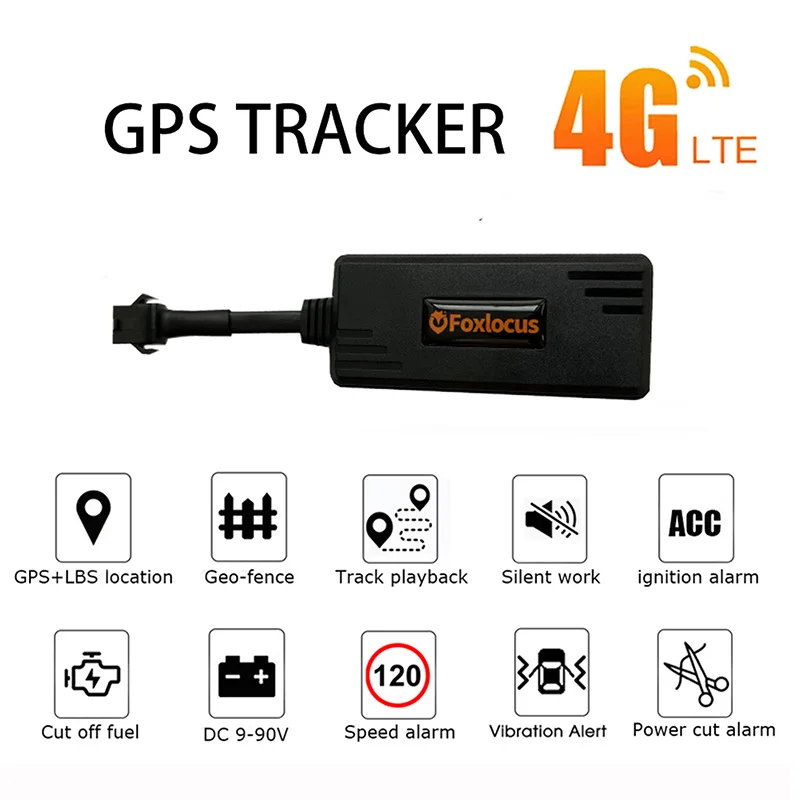 Противоугонный 4G Мотоцикл Скутер небольшой GPS трекер с функцией удаленного местоположения в режиме реального времени и воспроизведением истории трассировки