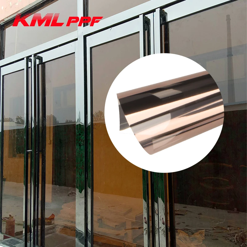 Colored Film Glass Decorative Lamination Film Explosion-proof Interior Decoration Grass Copper Silver Architecture Film