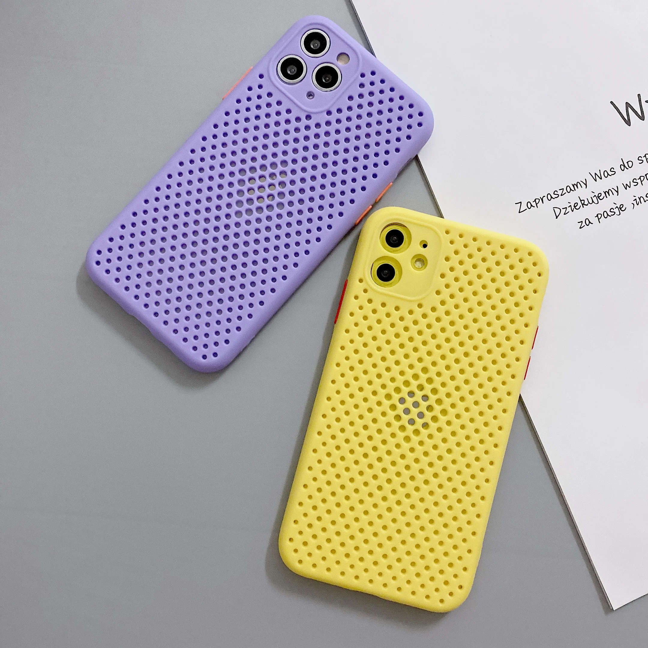 
Heat Dissipation Breathable Cooling Phone Case for iPhone 11 11Pro Max XR XS Max X 8 7 Plus 11Pro 