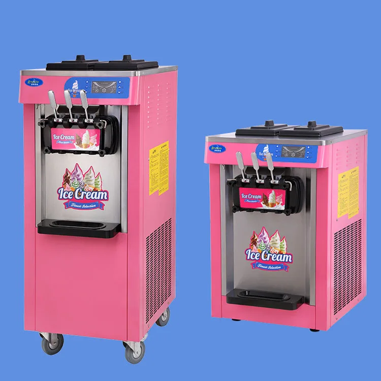 Cheap Price Commercial 3 Flavor Soft Ice Cream Machine 20L Making