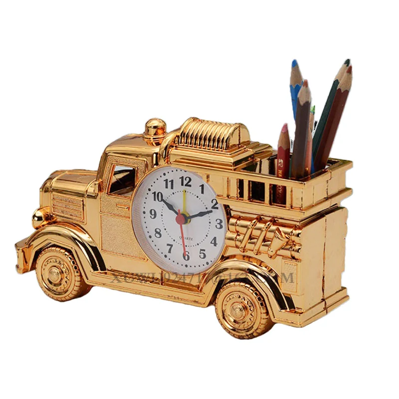 New Truck  Model Alarm Clock  Desk Decorative Alarm Clock Plastic Fumeus Missile Hand Gun Table Alarm Clock