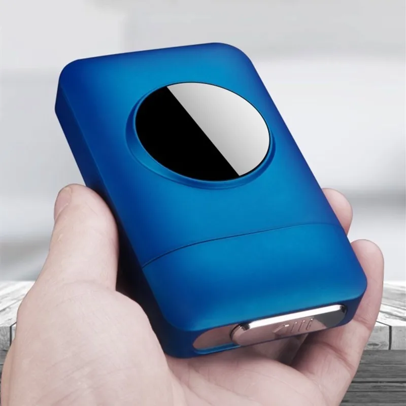Оптовая продажа ветрозащитная сублимационная коробка для сигарет с usb перезаряжаемой электронной зажигалкой пользовательским логотипом и светодиодным