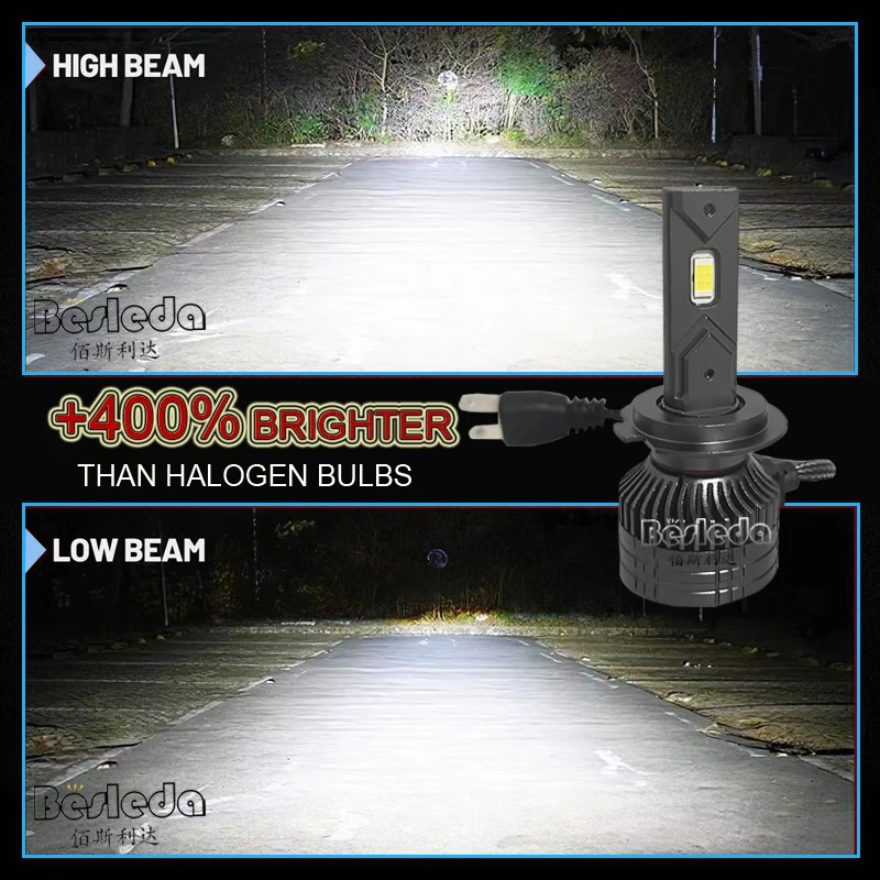 Ship immediately 110W 18000LM High Power Luces Led Automotive LED Headlight H7 H11 H1 Low Beam led headlight For Car