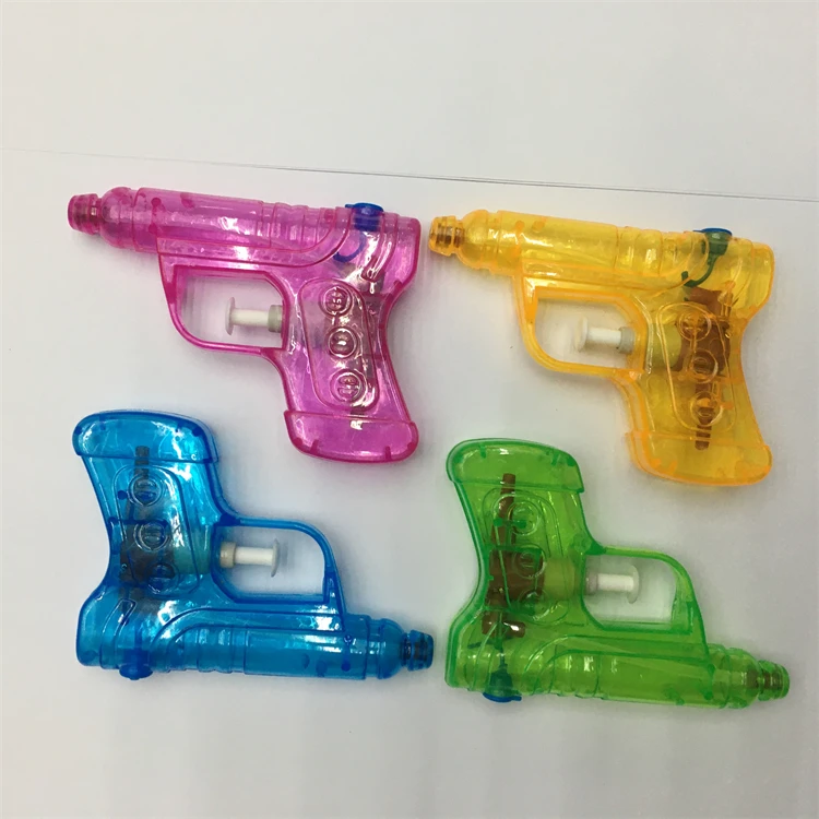 plastic water gun children play summer transparent small promotional gift transparent crystal spray boy girls hand held pistol