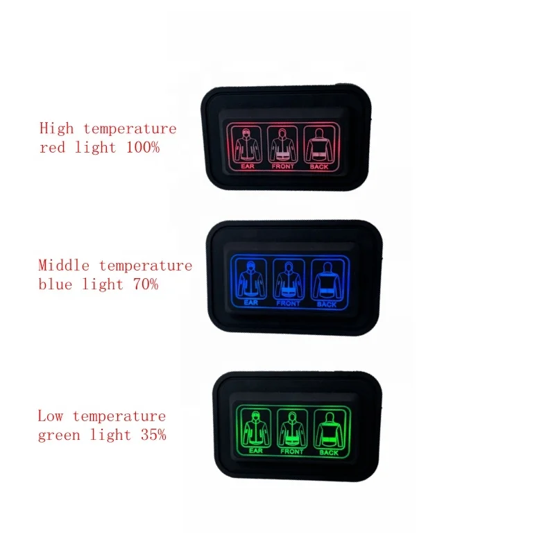 Оригинальные Производители Поставляют водонепроницаемый силиконовый трехзонный переключатель нагрева для одежды