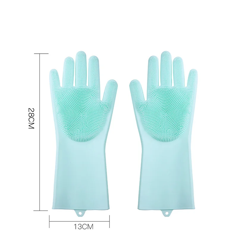 Pet Grooming Tools Silicone Five Finger Design Pet Bathing Gloves for Cats and Dogs