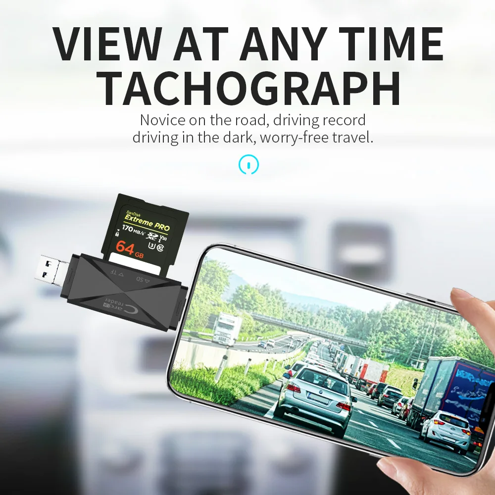 Usb3.1 Type-c Usb Card Reader Tf Card Reader Multifunction Support For Sd Tf 5in one Usb Card Reader