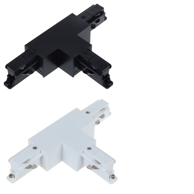Spotlight lighting Track 3 Circuits 4 Wires T Connector in white Right 2  Direction Led Track lighting