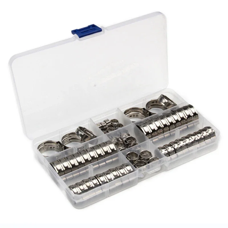 130 шт. одноушные бесступенчатые хомуты из нержавеющей стали