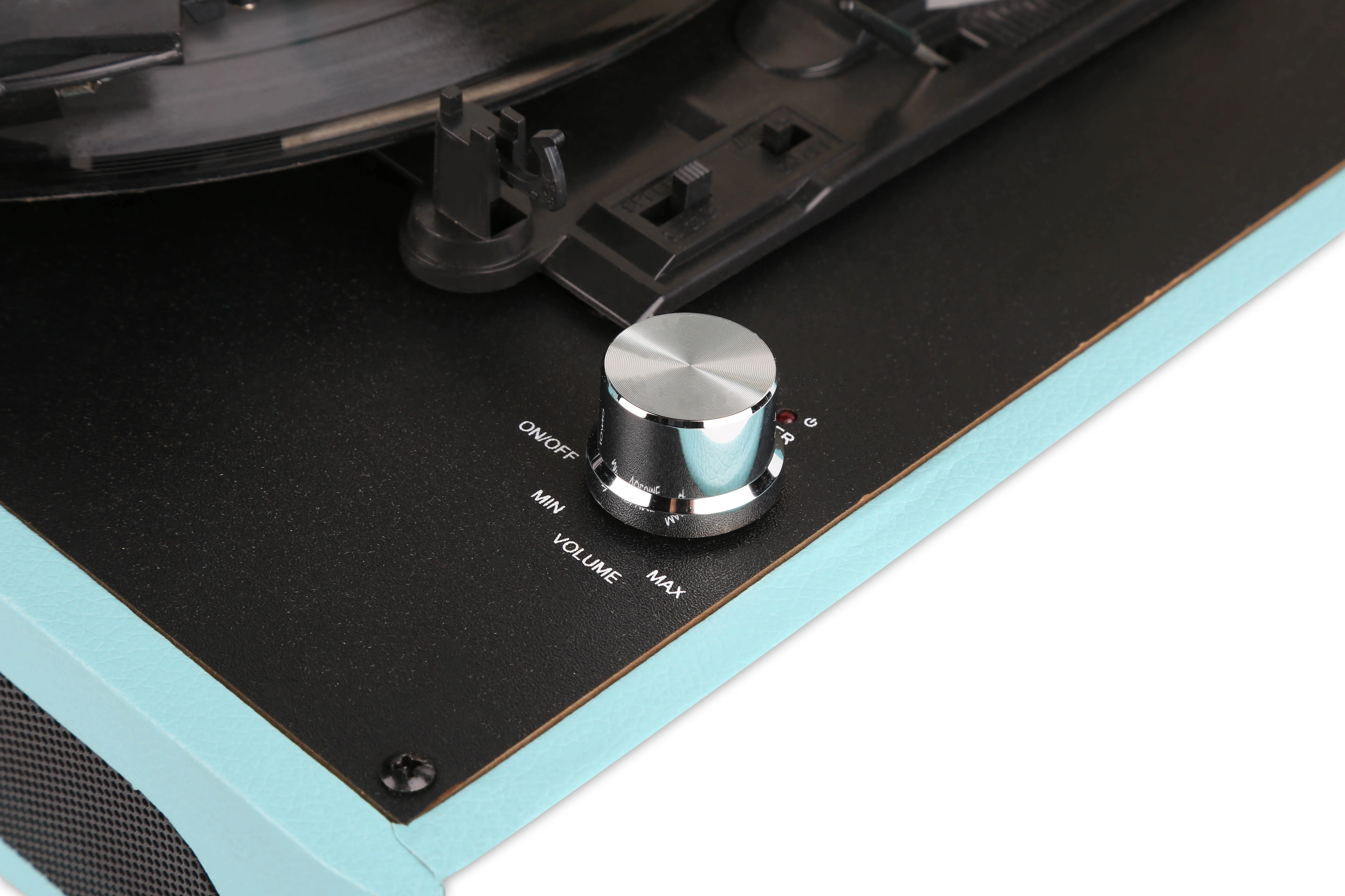 UK Record Player Turntable for Vinyl Records 3-Speed with Stereo Speakers Belt Driven Vintage Record Player