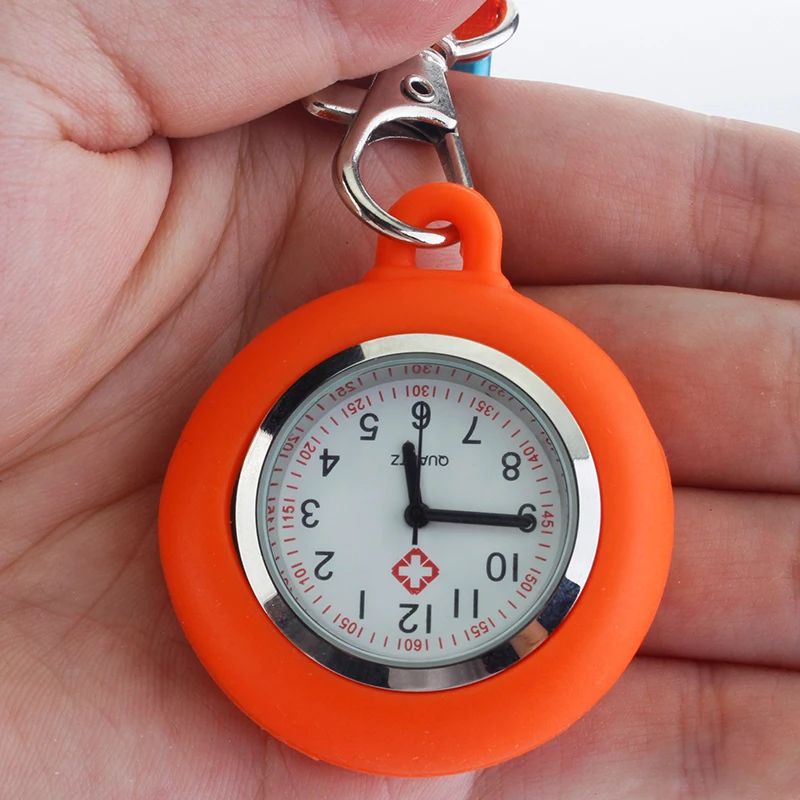  Silicone Pocket Nurse Watch Lanyard Clip New Doctor Chest