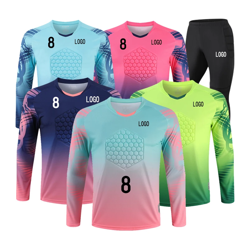 Professional Manufacturer Goalkeeper Jersey Soccer Soccer Goalkeeper Uniform Goalkeeper Uniform Long Sleeve Football