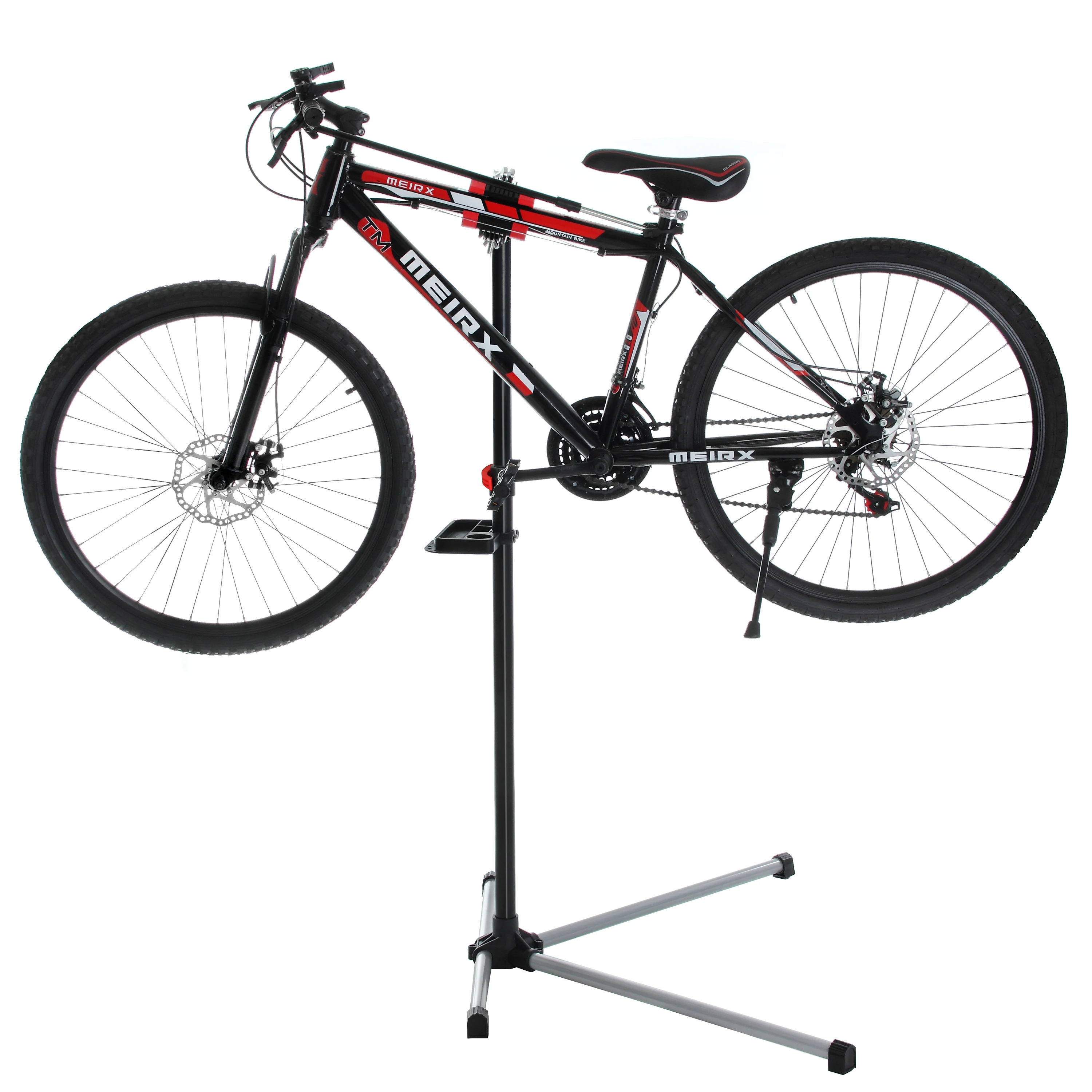 Steel 110x67x(107-178)cm Adjustable Repair Work Folding Bike Stand