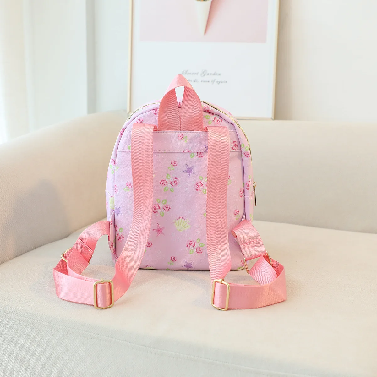 Hot Sale New Products Kids School Bags PU Leather Custom Printed Backpack Kuromi Kitty My Melody Fashion Cartoon Shoulder Bags