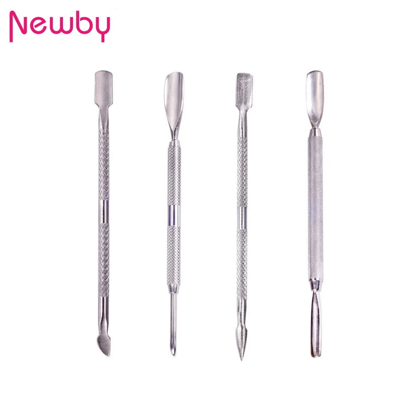Newby Both Ends Stainless Steel Dead Skin Push Remover Nail Cuticle Pusher