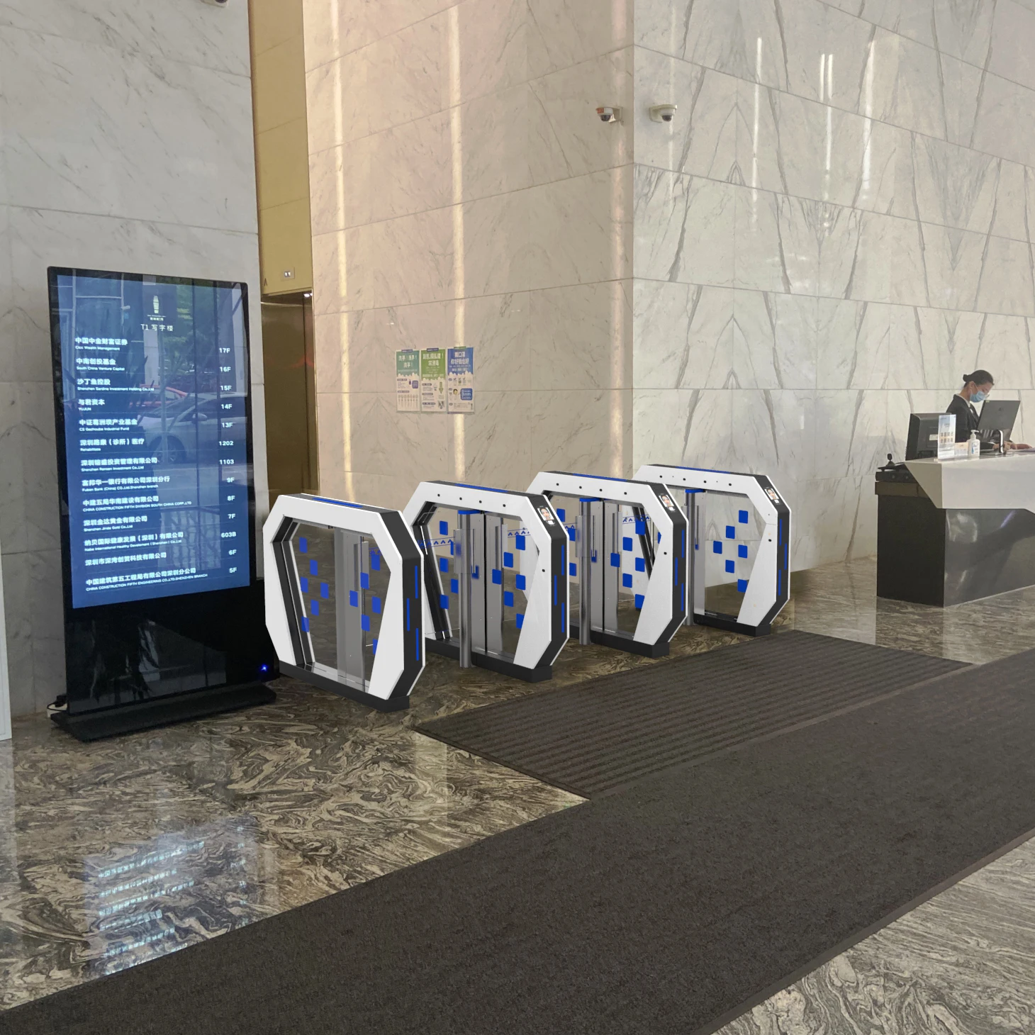 Аэропортовый поворотный турникет