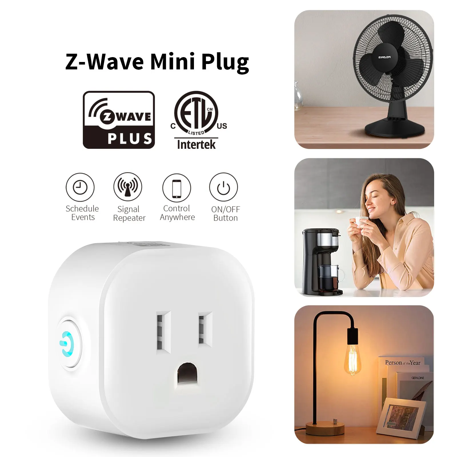  Новинка 2020 г. электрическая многорозетка Z-Wave plus мини-розетка со встроенным ретранслятором работает с Google